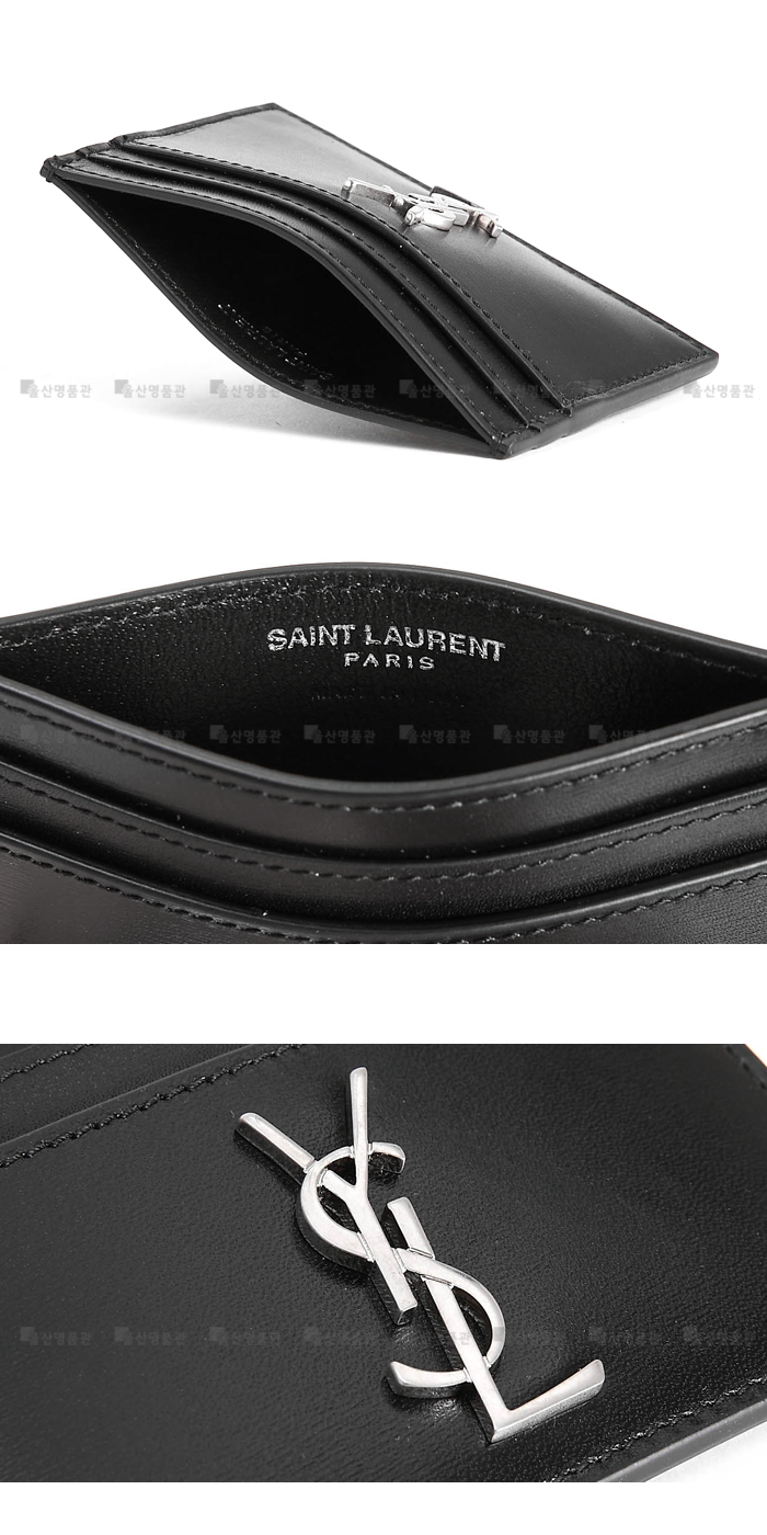 생로랑(SAINT LAURENT) 485631 0SX0E 1000 여성 모노그램 카드지갑